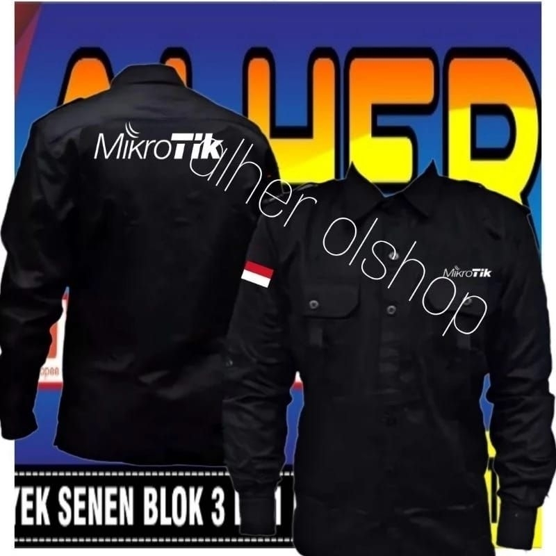 kemeja mikrotik network baju mikrotik seragam mikrotik Pdh mikrotik Pdl mikrotik kemeja kerja mikrot