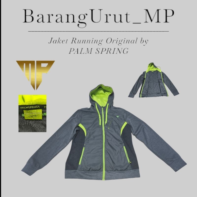 Jaket Tracktop Hoodie Brand PALM SPRING Second Original