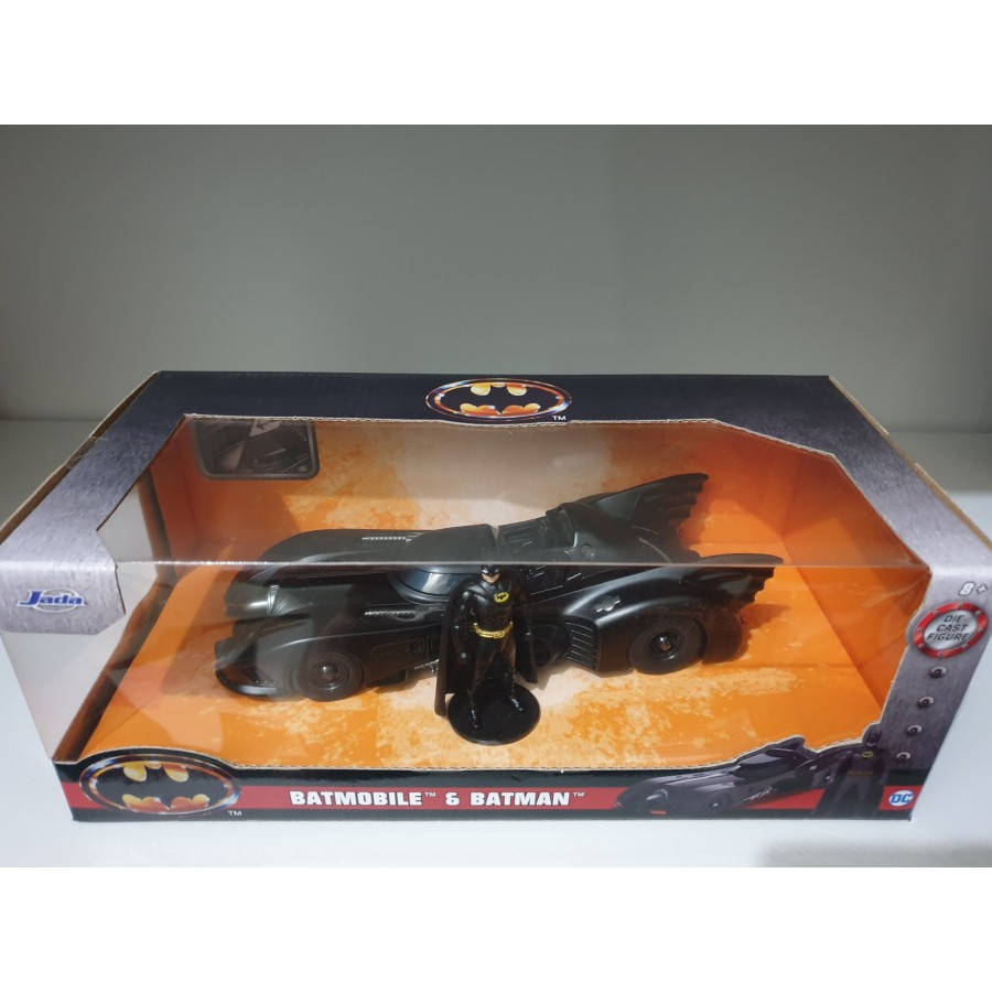 JADA 1:24 BATMOBILE & BATMAN KEATON 1989 DIECAST FIGURE MISB