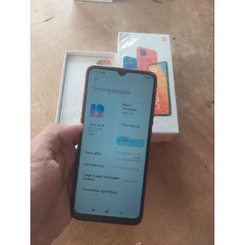 Redmi 9c ram 3/32gb hp dan dus