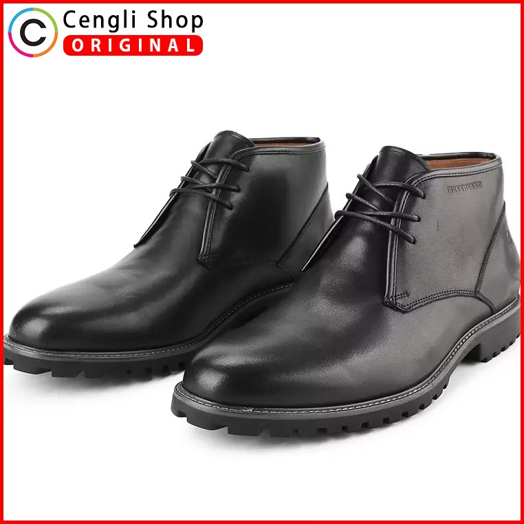 BRUNO PREMI KICKERS SEPATU BOOT KASUAL PRIA ORIGINAL BOOTS CASUAL KULIT ASLI ORI BRANDED HITAM BLACK