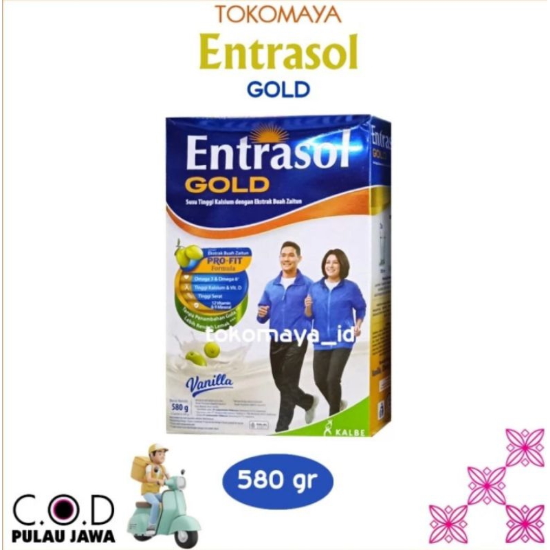 

Entrasol Gold Vanilla 560 gr Dahulu 600 gr - Susu bubuk dengan ProFit Bantu Jaga Imunitas Tubuh