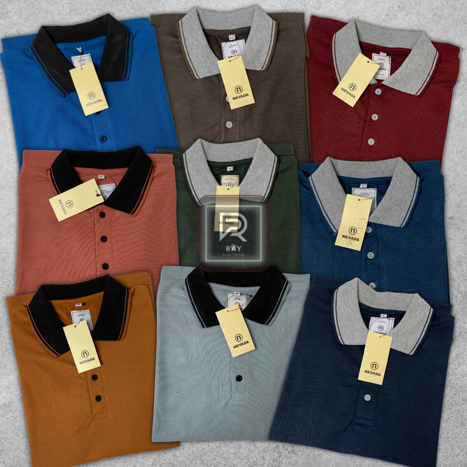 Hot Sale kaos krah polos lengan pendek pria dewasa terbaru 224  kaos cowok keren kekinian murah adem