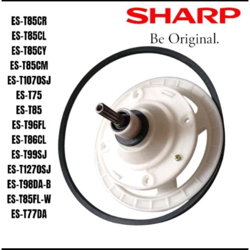 1 set ES-T95CR V-Belt Gear bok mesin cuci Sharp 2 tabung