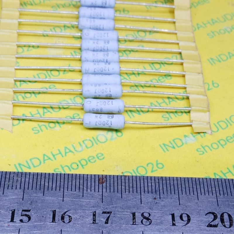 PANASONIC 120R 2W 5% kaki tembaga body kecil resistor 2watt 120 ohm