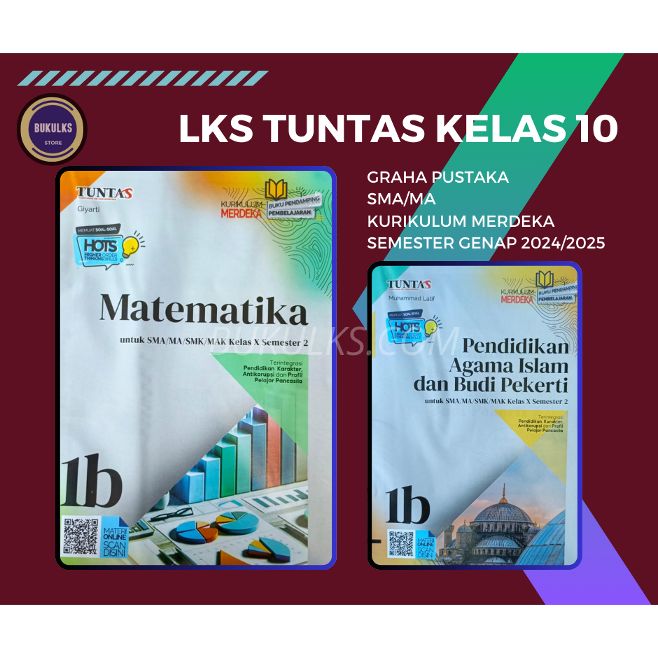 Buku LKS Tuntas Graha Pustaka SMA MA Kelas 10 Merdeka Genap 2024 2025