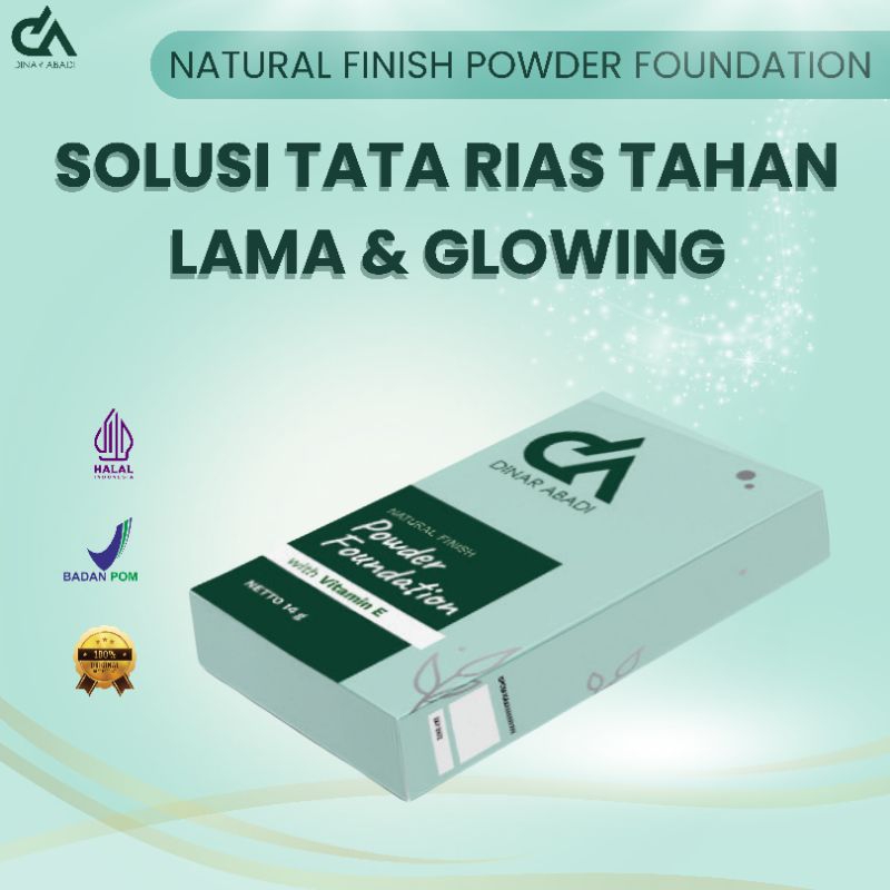 FOUNDATION TAHAN LAMA DA DINAR ABADI || BEDAKBASAH || NATURAL FINISH POWDER FINISH FOUNDATION DA DIN