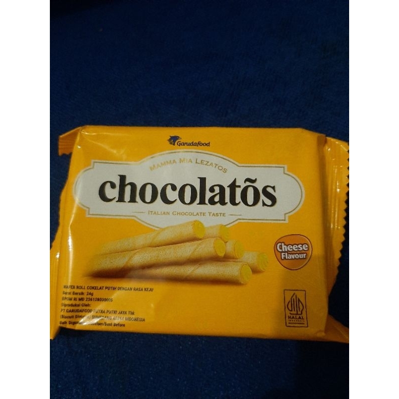 

chocolatos wafer roll keju 24gr