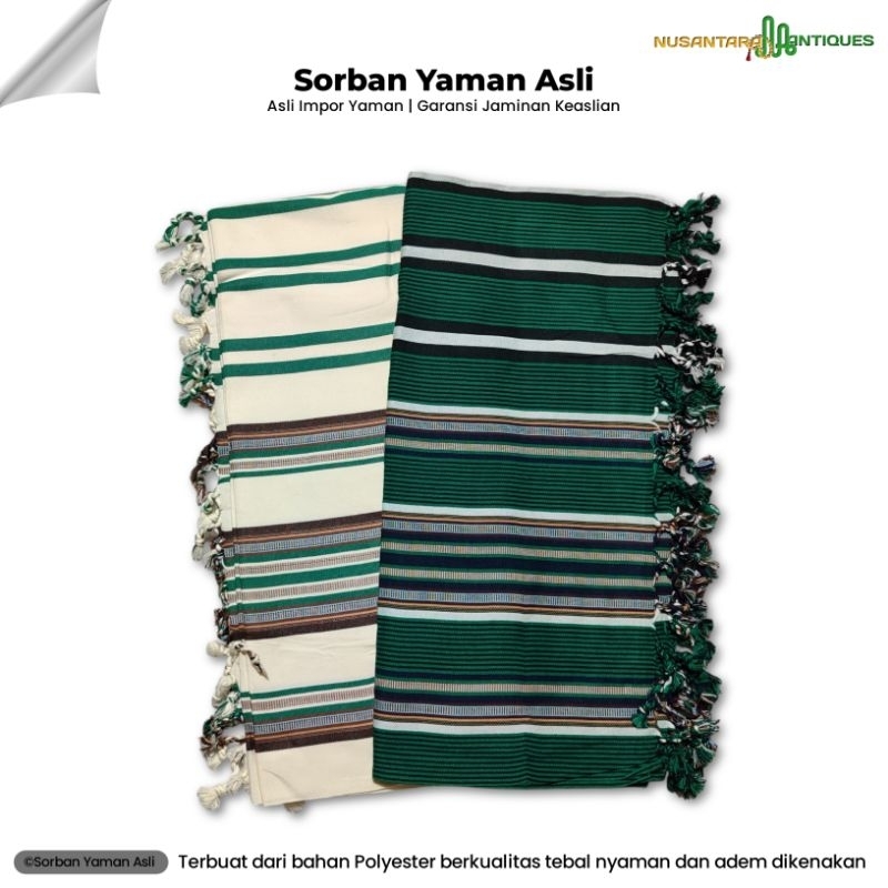 Sorban Yamani Asli Sorban Salur Tebal Adem Impor Yaman Asli