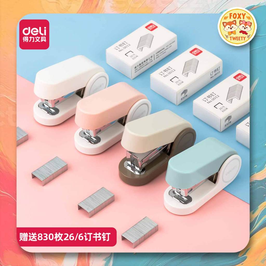 

Deli Stapler Mini / Staples Mini + Isi Staples Lucu Kapasitas 12 Lembar - TA201