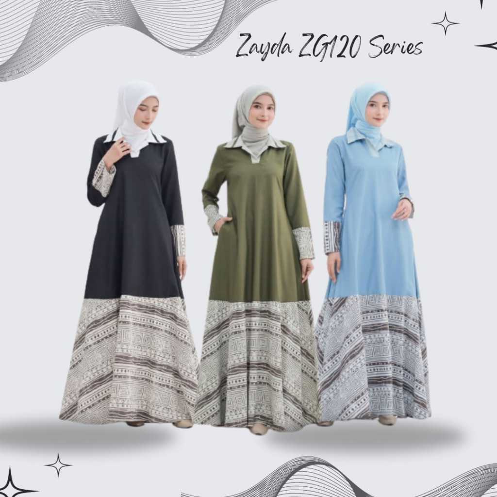 Zayda Gamis Aster 120 / Gamis Zayda Daily / Zayda