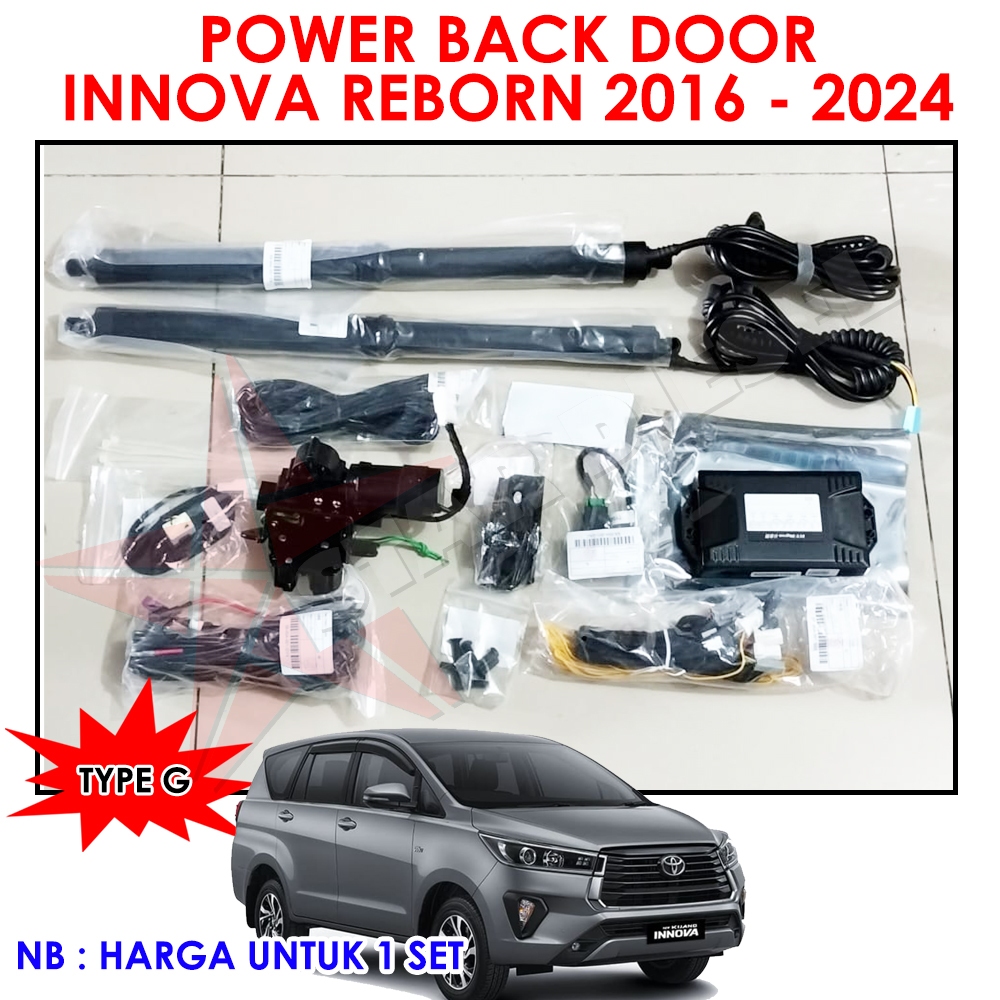 PINTU BAGASI ELEKTRIK OTOMATIS POWER BACK DOOR INNOVA REBORN PINTU BAGASI BELAKANG INNOVA REBORN TYP