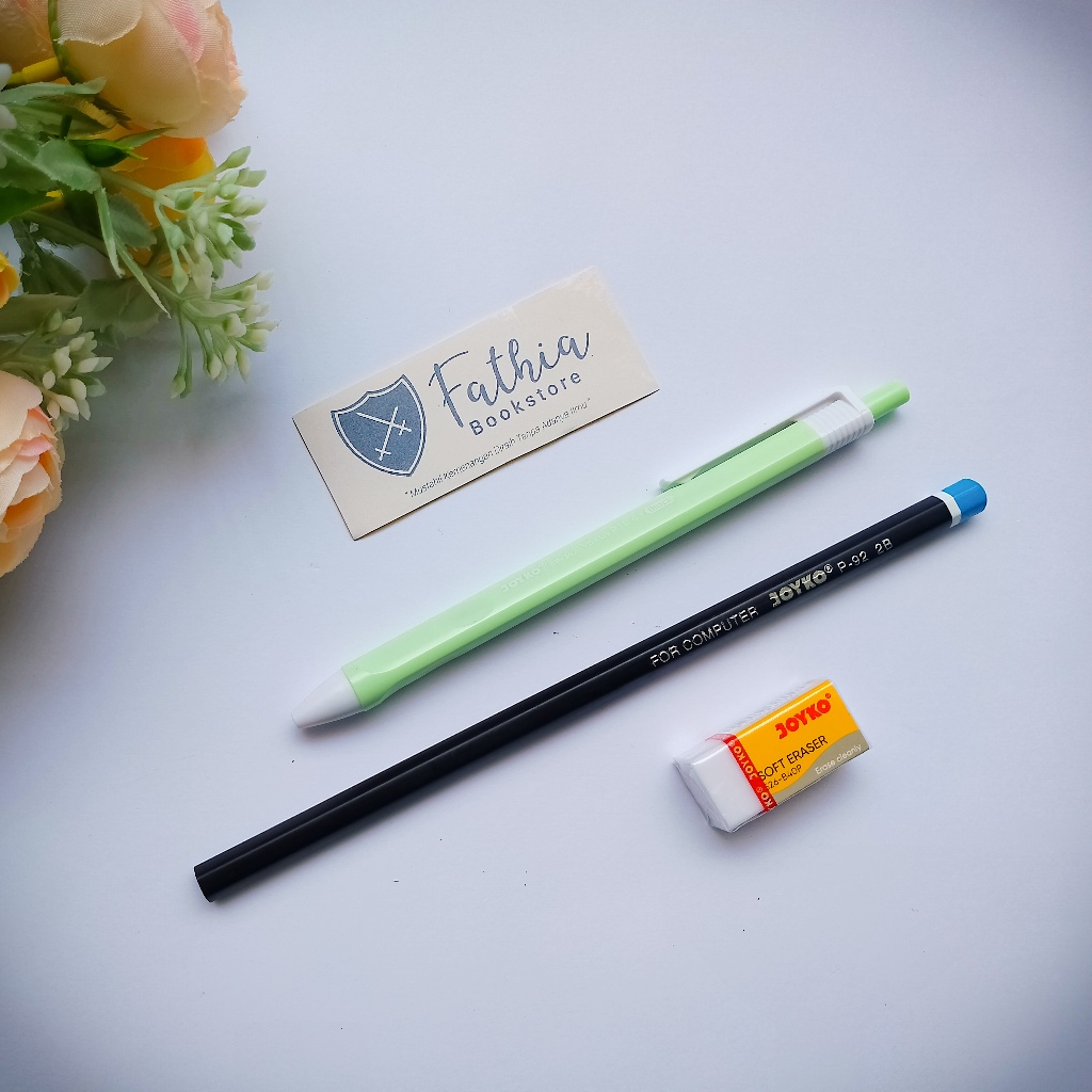 

SET Alat Tulis Joyko Series Pensil Bulpen Penghapus Pencil Ballpen Eraser