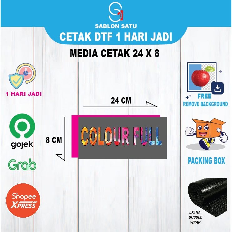 

Print DTF tulisan /A5 siap press