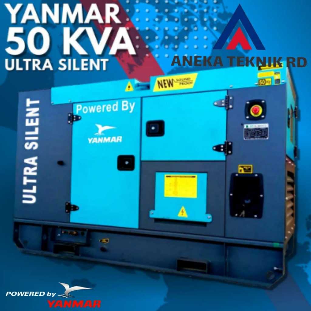 Genset 50 KVA Yanmar Diesel - Ultra Silent - 40000 Watt