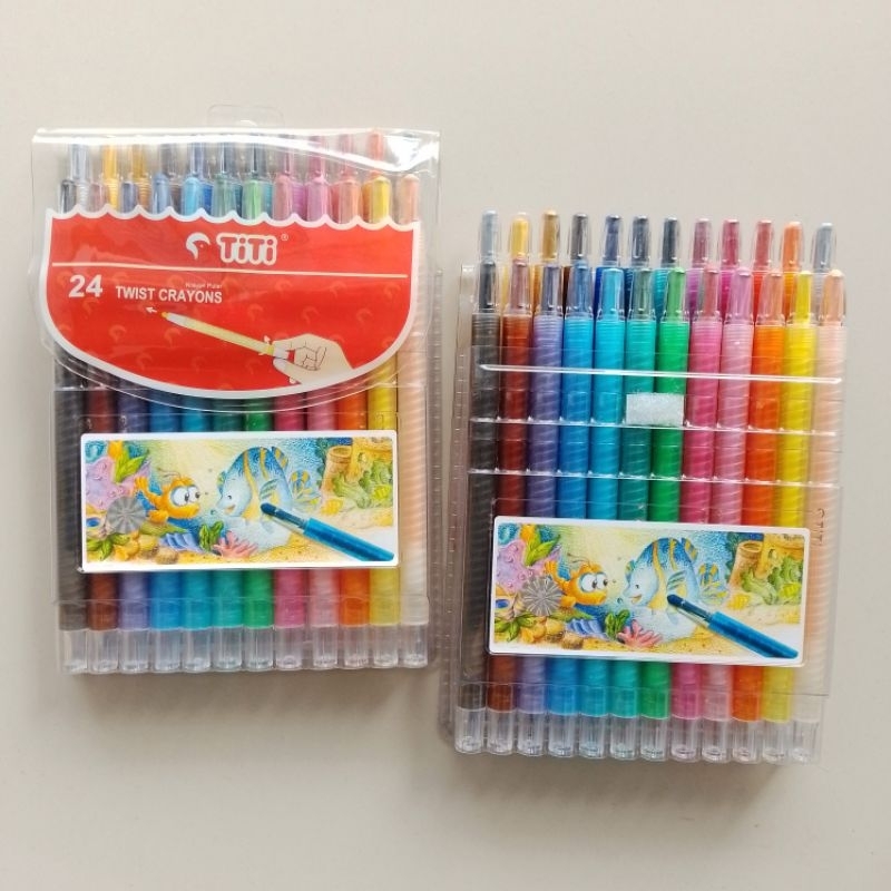 

RB Crayon Putar Twist Crayon Titi 24 Warna ( Set ) [ Original ]