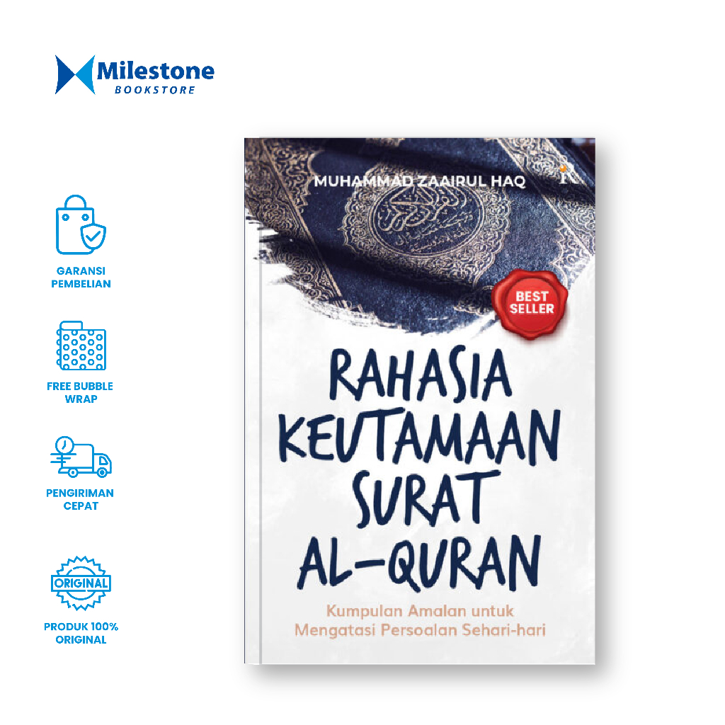 Milestone Bookstore Buku Rahasia Keutamaan Surat AlQuran Original Kumpulan Amalan Untuk Mengatasi Pe