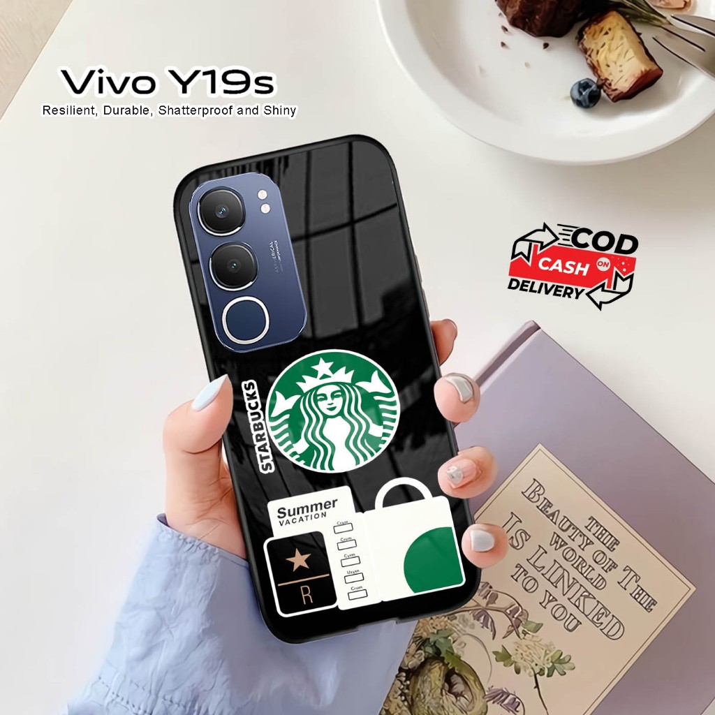 Softcase Glass Kaca | Case Kaca | Casing Kaca | VIVO Y19S [ S73 ].