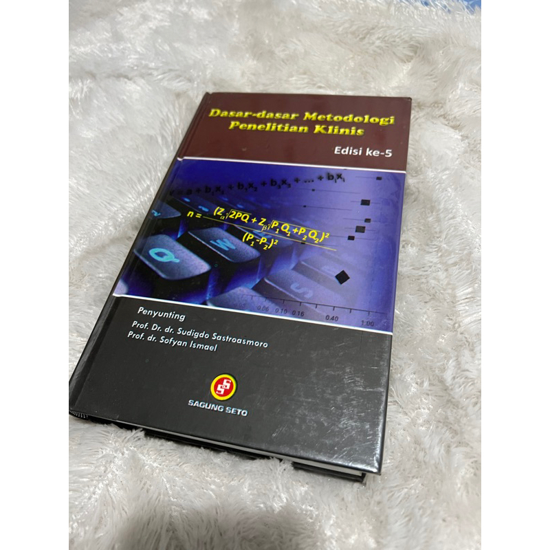 

Buku Dasar Dasar Metodologi Penelitian Klinis Edisi 5 Sudigdo Original Hard Cover / Buku Bekas