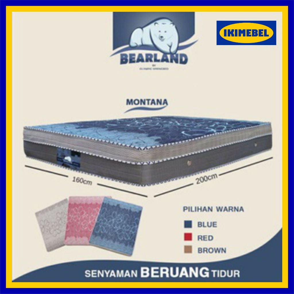KASUR SPRING BED OLYMPIC MONTANA PLUSTOP MURAH