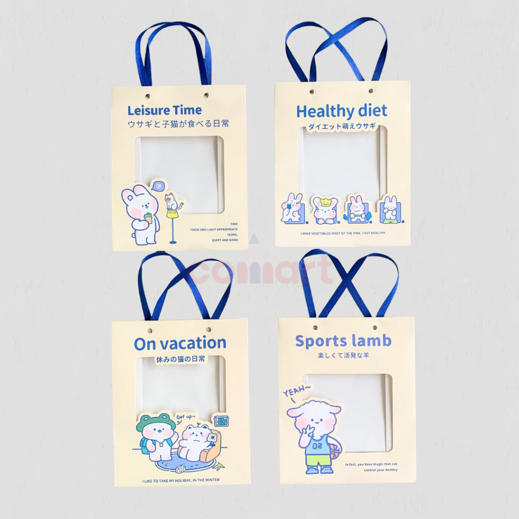 

Paper Bag Wengu Keep Happy LPD-060 - Tas Souvenir Cute Tegak Transparan - Hand bag Fancy - Tas Jinjing - paperbag motif lucu - Bag Shop - Shopping Bag