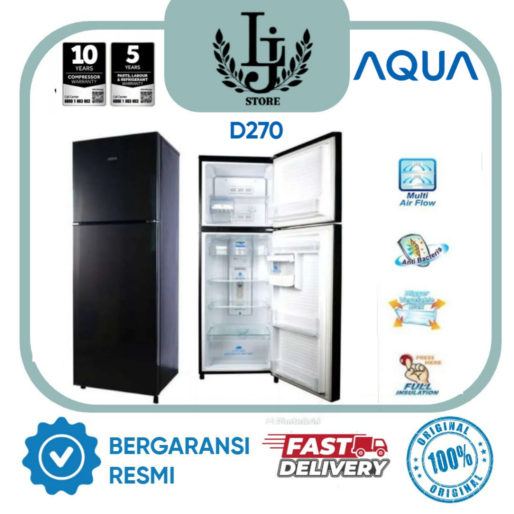 Kulkas Aqua 2 Pintu 285CB Kulkas 2 Pintu Aqua Kulkas Dua Pintu Aqua Kulkas Aqua