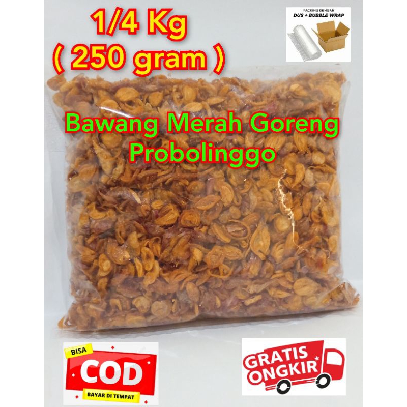 

Brambang / Bawang Goreng 250grm Asli Probolinggo 100% Tanpa Campuran Tepung