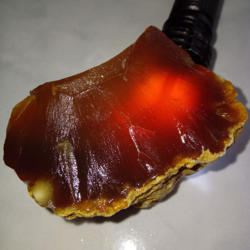 Original Batu Permata Bacan Obi Merah Kristal Giwang Asli Maluku