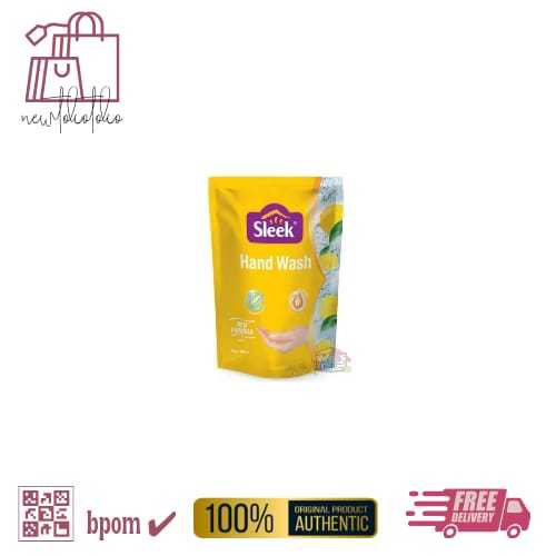 Sleek Hand Wash Anti Bacterial Lemon Pouch 400ml