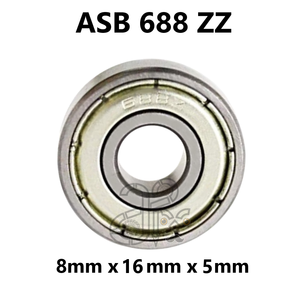 Bearing 688 ZZ ASB Lahar Kipas Angin / Motor / Mobil 688ZZ