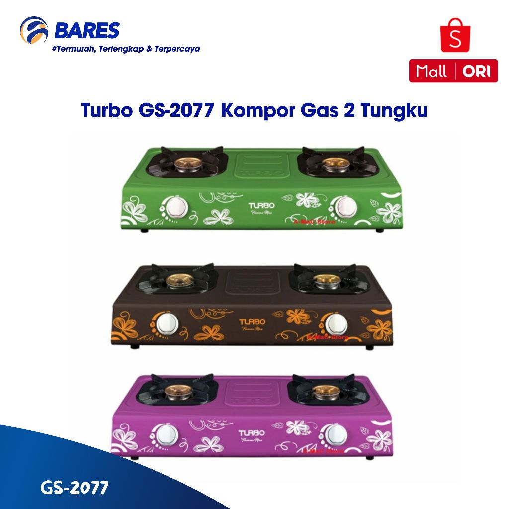Turbo GS-2077 Kompor Gas 2 Tungku