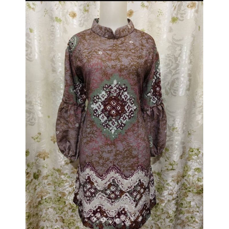 atasan tunik jumputan Palembang