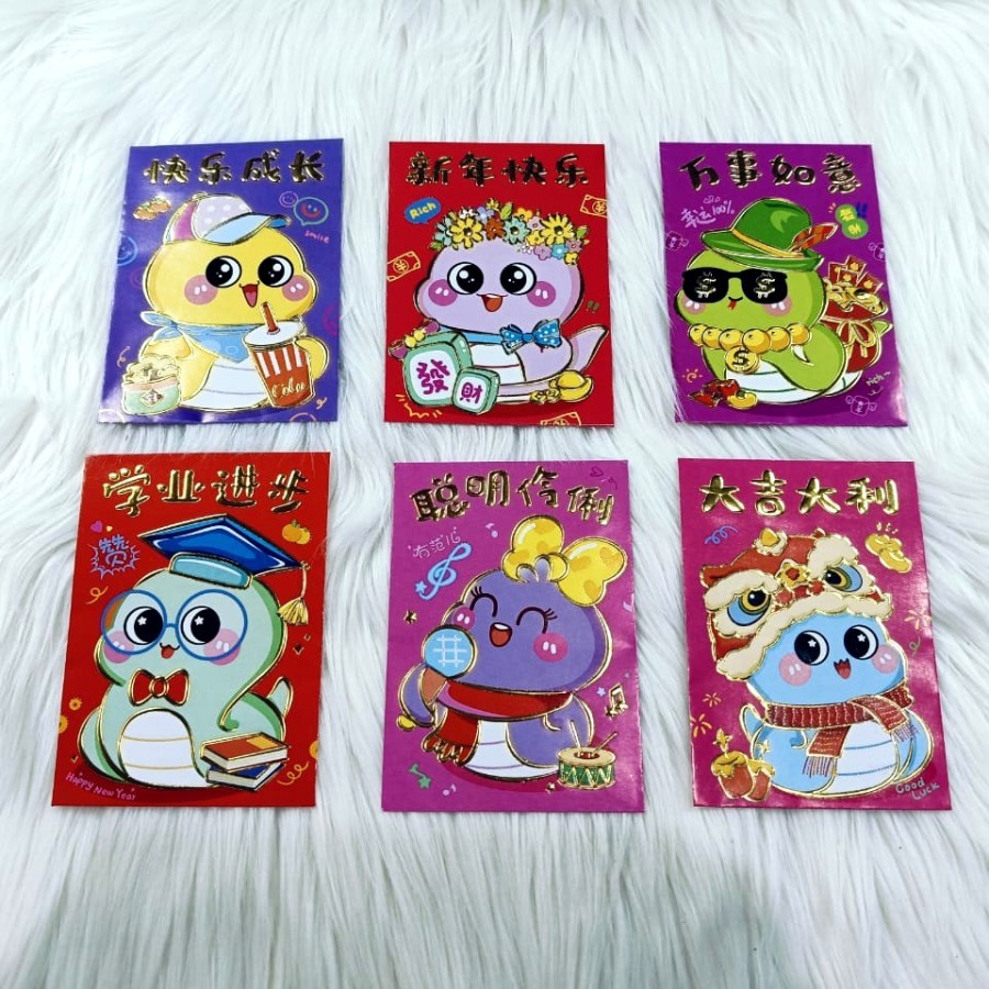 

Angpao Shio Ular 4100 Karakter Lucu Ukuran Standar Import