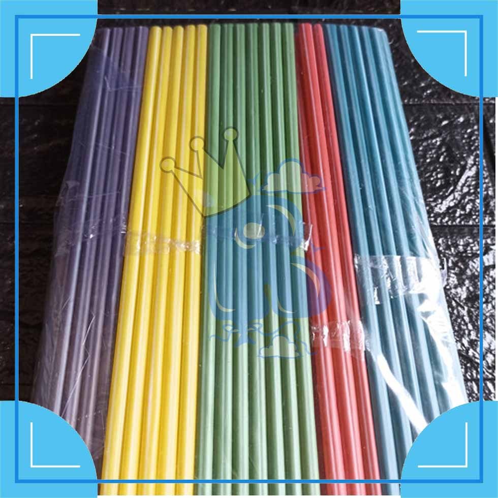 Sedotan Plastik Murah / Sedotan Es Teh / Sedotan Polos Pelangi