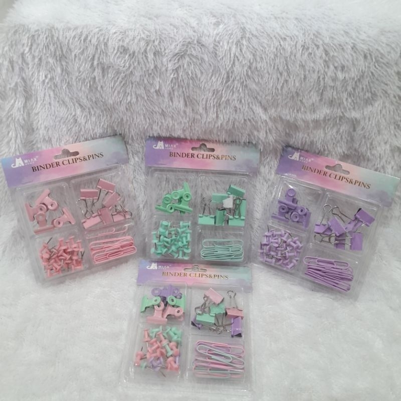 

Paperclip, Binder Clip, Push Pin – Kombinasi Penjepit Kertas Cute & Fungsional