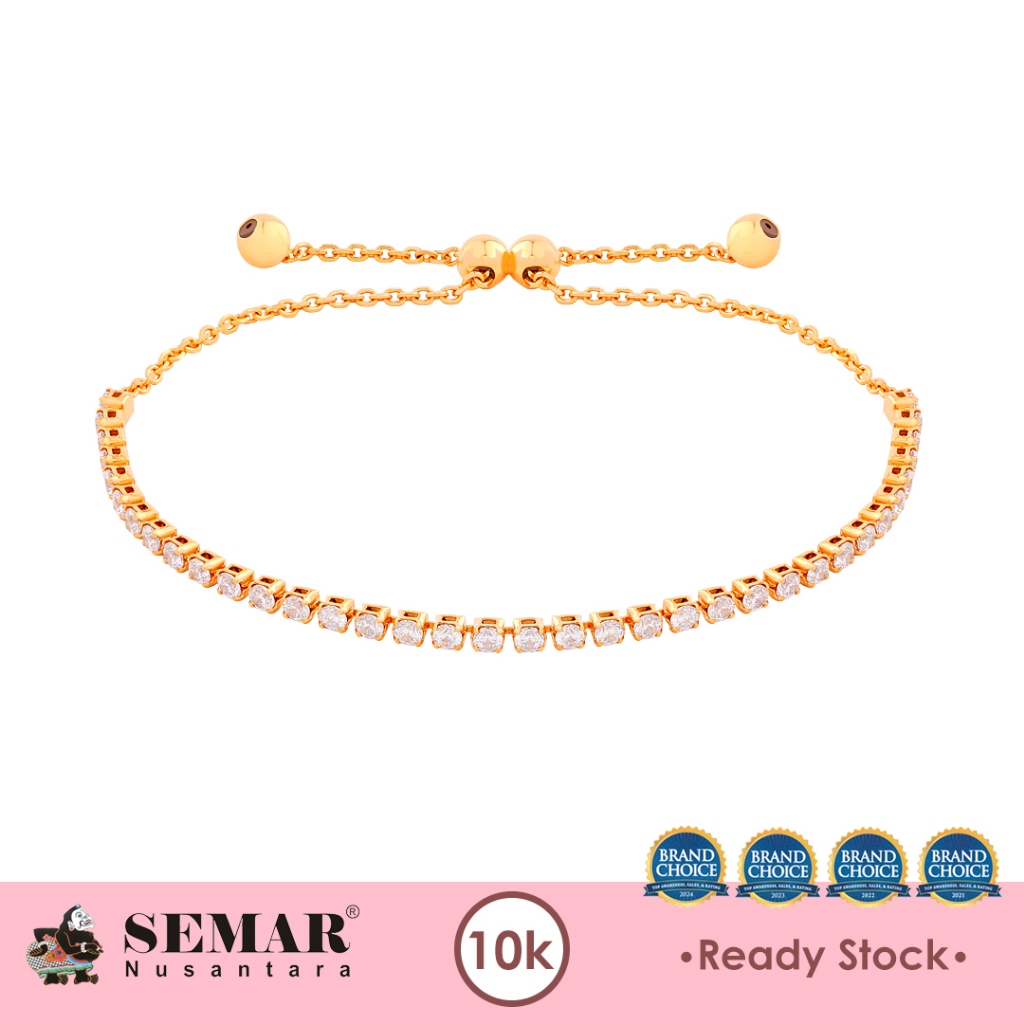 Gelang Emas Serut List Bracelet 10K Semar Nusantara