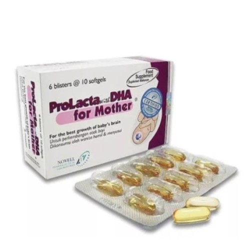 PROLACTA FOR MOTHER Prolacta for mother / Prolacta DHA for Mother untuk ibu hamil Tablet - Novell