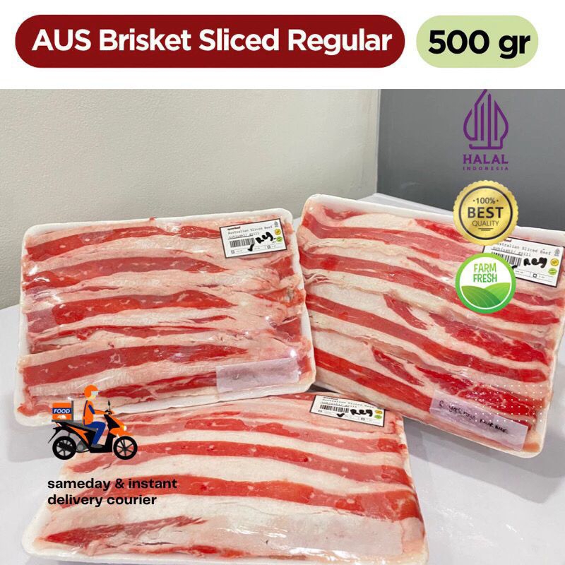 

500 gr slice beef AUS brisket reguler yoshinoya / sukiyaki dan grill