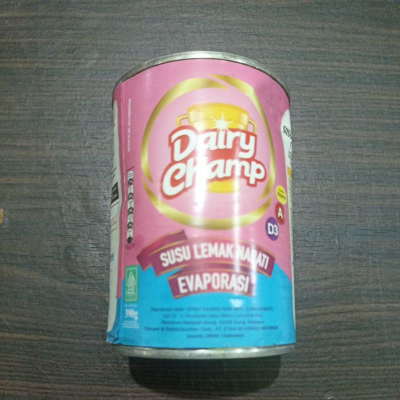 

dairy champ susu evaporasi kemasan 390gr