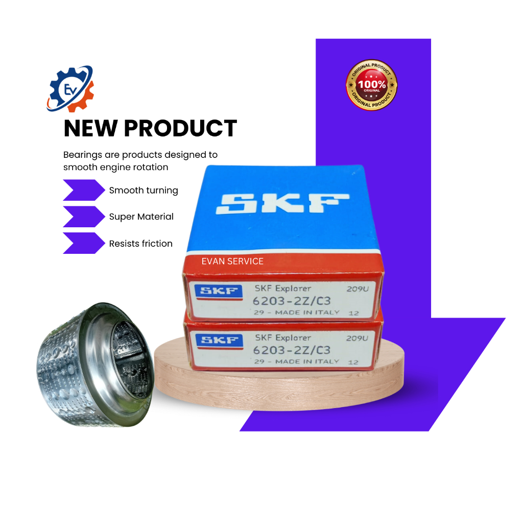 LAHER/BEARING 6203-2Z C3 SKF