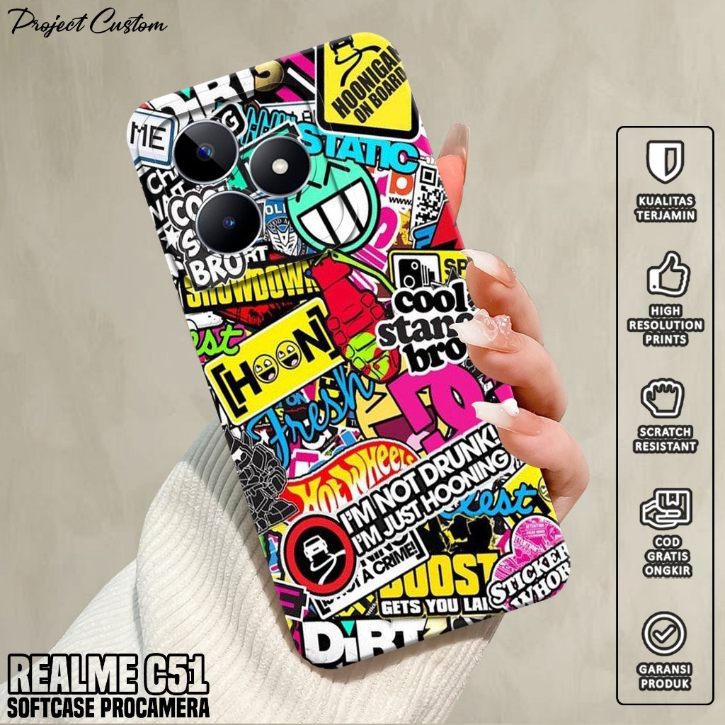 Softcase Hp REALME C51 - Casing Hp REALME C51 ( GRAFF ) Silikon Hp REALME C51 - Case Hp REALME C51 -