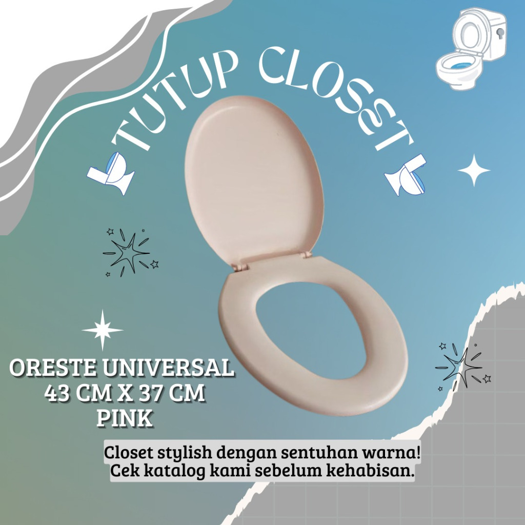 Tutup Kloset Model Toto semua tipe kloset umum bagus tebal MERK ORESTE/ Tutup Closet universal model