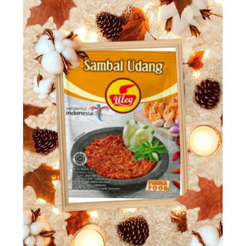 

sambal udang uleg dari finna enak dan nikmat terasa pedasnya