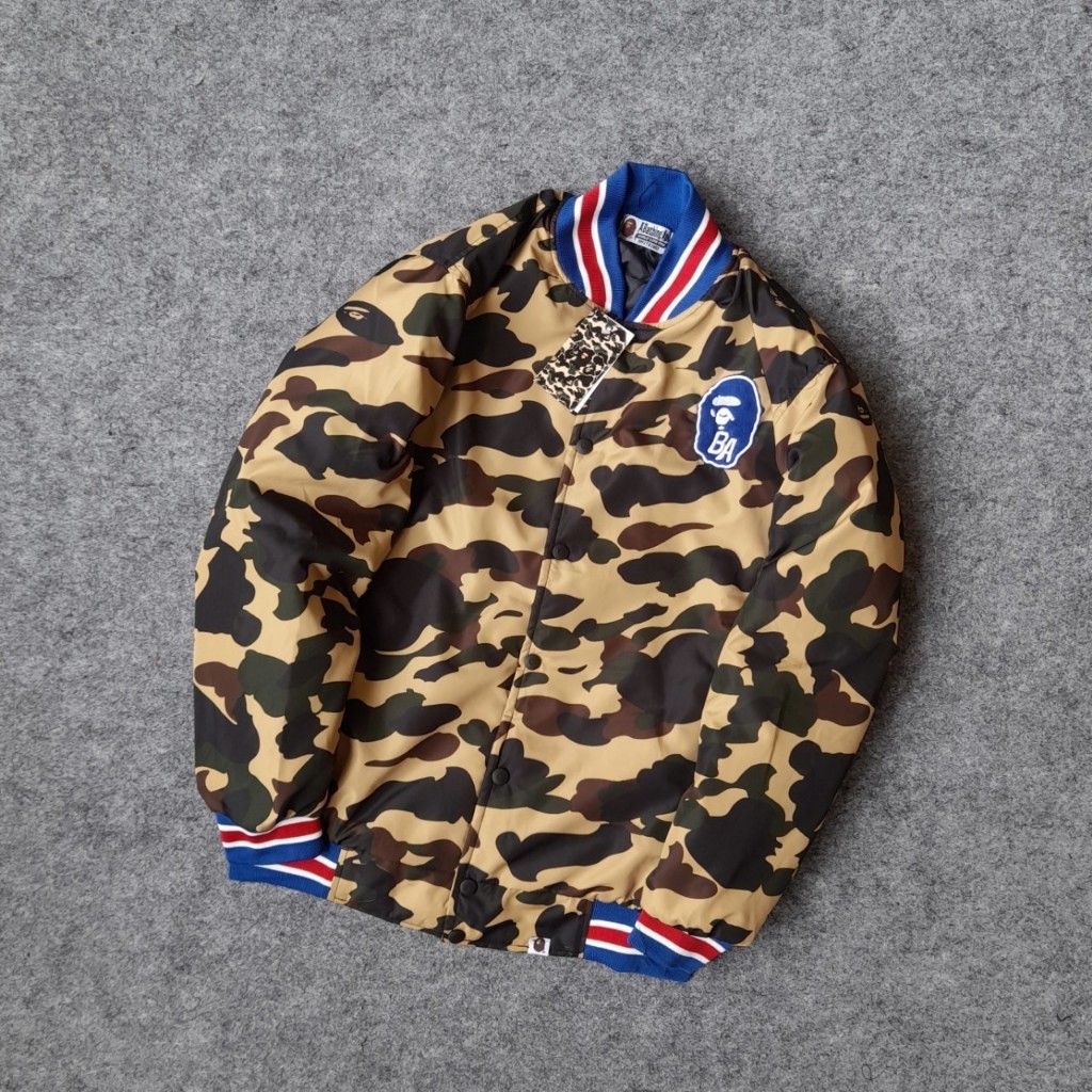 Jacket Varsity camo Bape 93 FullTag Prem