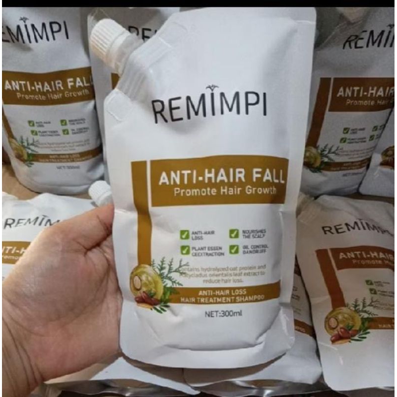 REMIMPI Anti Hair Fall Treatmen Shampo / Shampo Anti Rontok / Shampo penumbuh Rambut