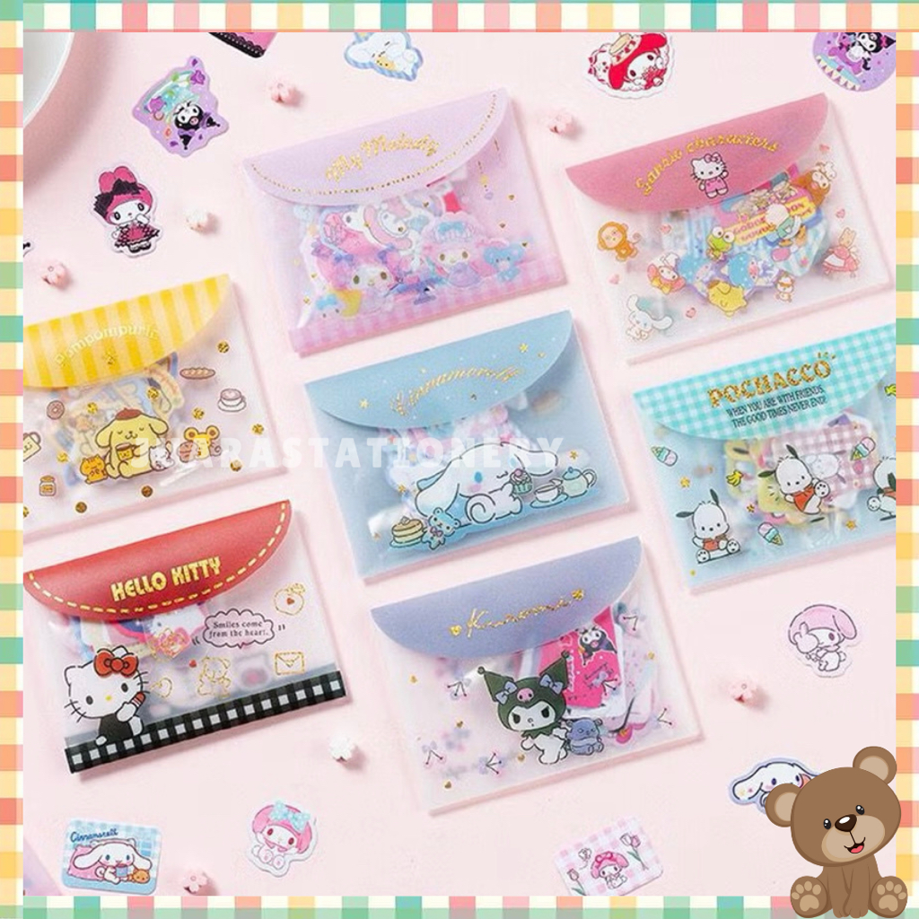 

(568) Sticker Pack Sanrio 40 pcs / Sticker Journaling Sticker Hias Sticker Pak