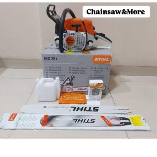 Mesin Chainsaw STIHL MS 381 Komplit Bar 25 dan Rantai chainsaw STIHL MS 381 Komplit Bar 25inch dan r