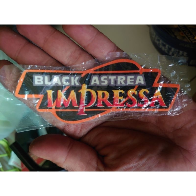 stiker sayap black Astrea impressa Honda Astrea grand impressa