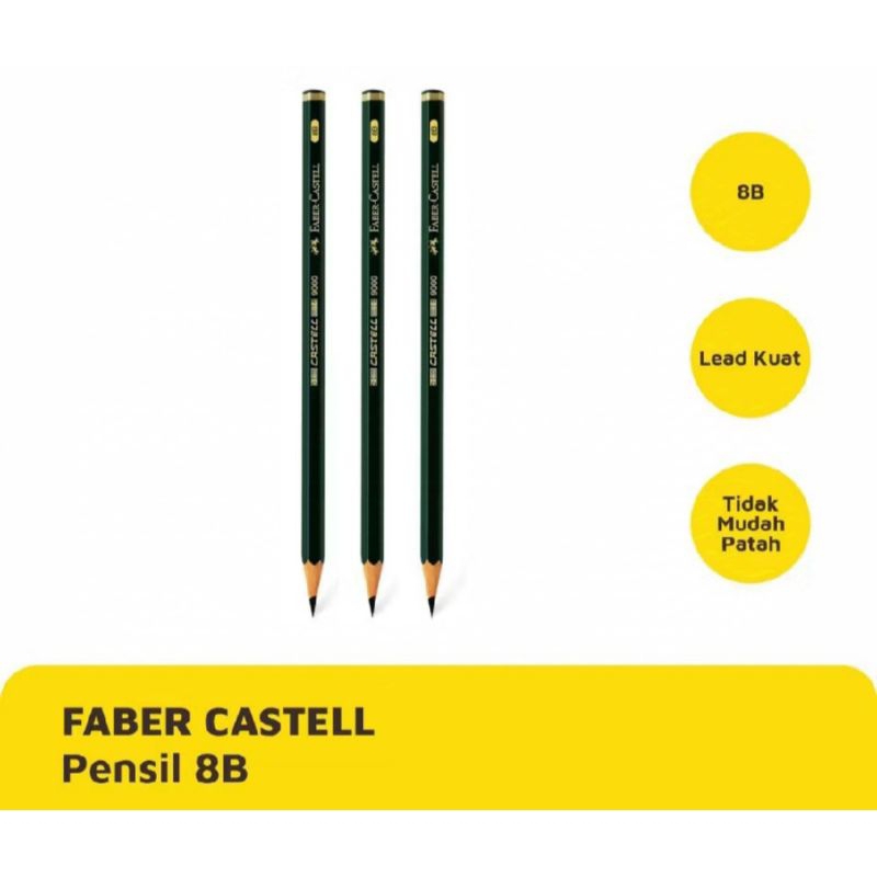 

PENSIL 8B FABER CASTELL (SATUAN)