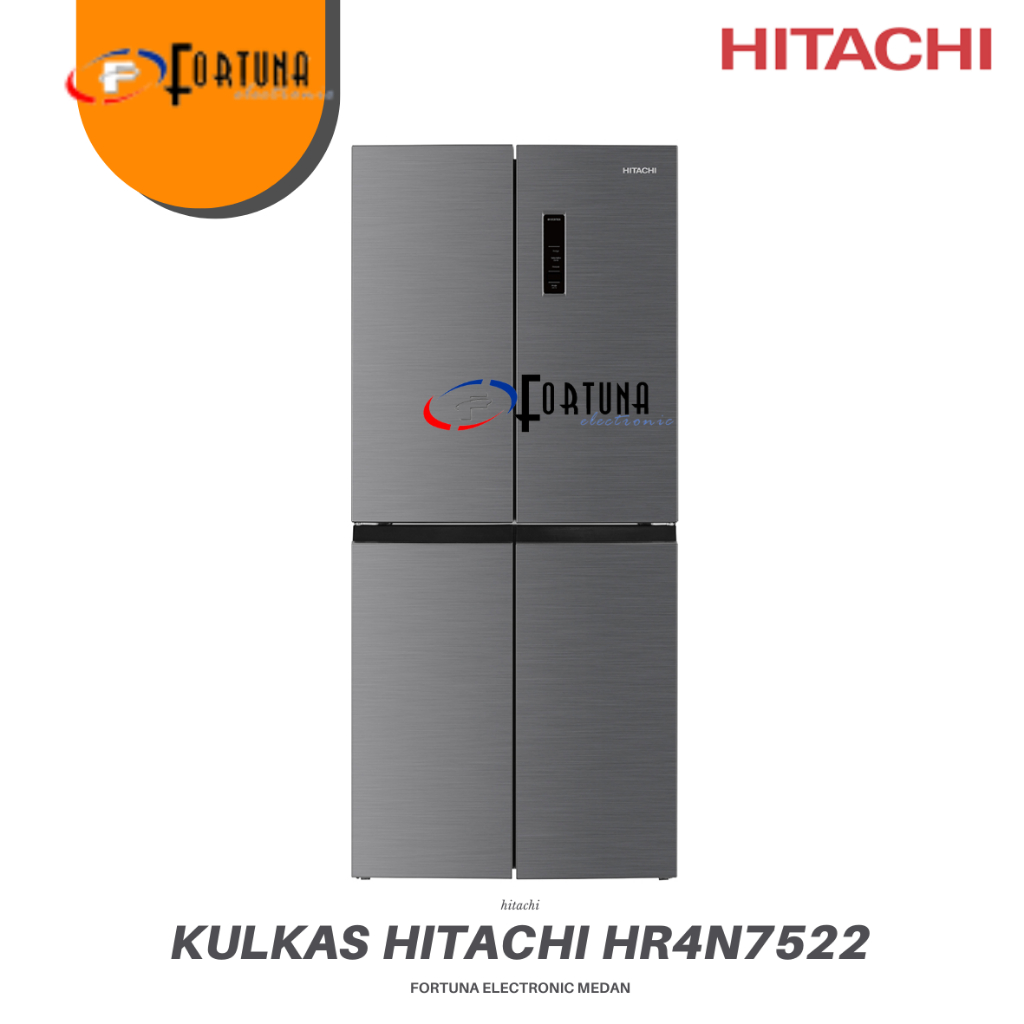 KULKAS HITACHI SIDE BY SIDE HR4N7522 466 LITER INVERTER - GARANSI RSMI HITACHI